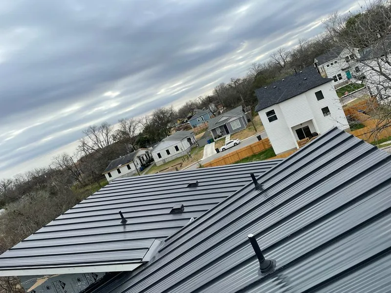 Standing seam metal roof panels with vents for Skylight Repair in Palm Valley